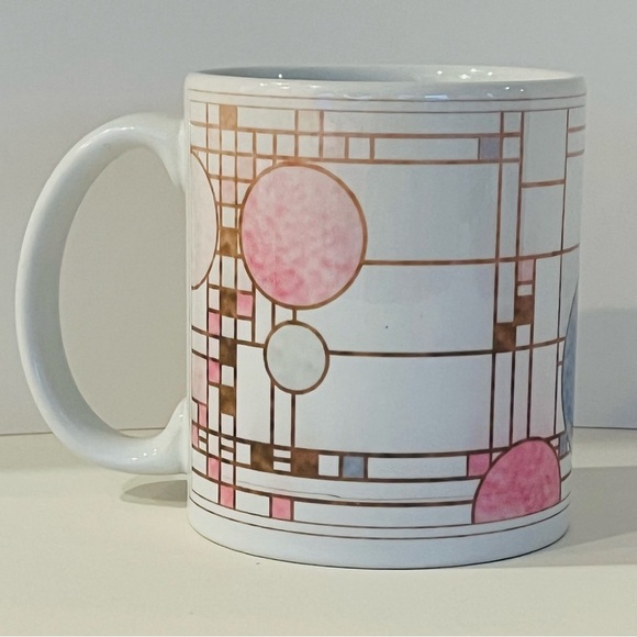 Frank Lloyd Wright Coonley Playhouse Window Vintage Mug - Picture 1 of 5